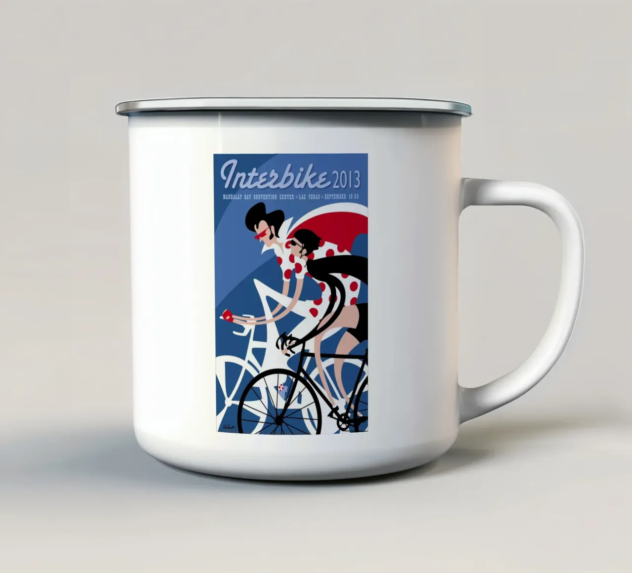 Elvis tazza in smalto da Michael Valenti