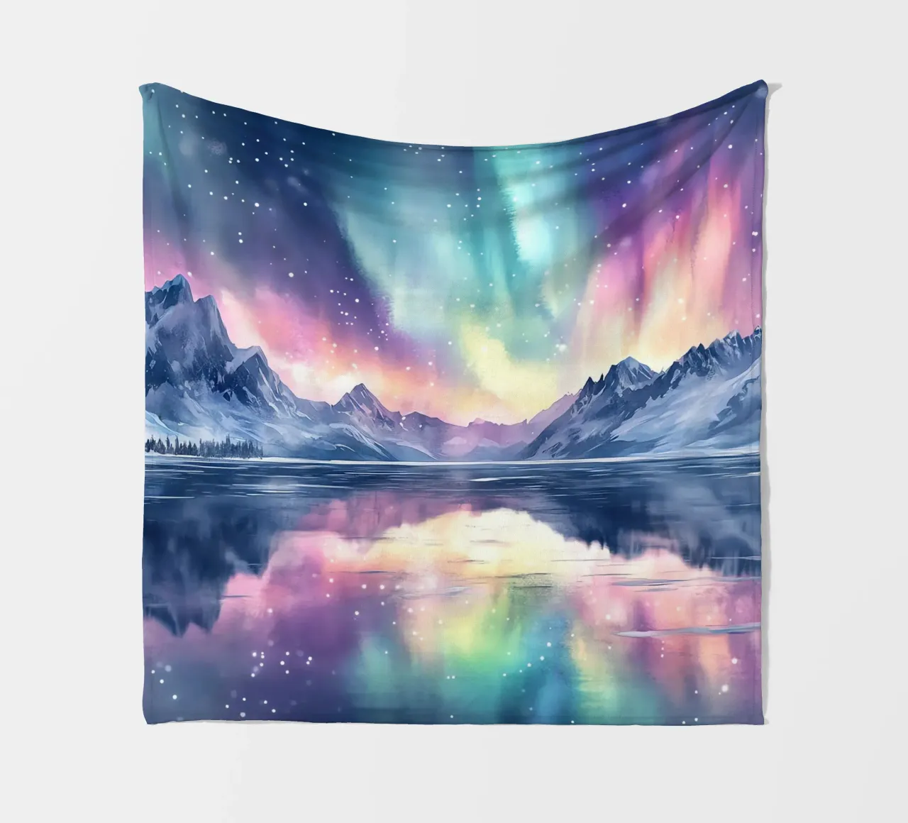 Reflets Polaires: l'aurora boreale ai piedi delle cime coperta in pile da Théïa's Fantasia World
