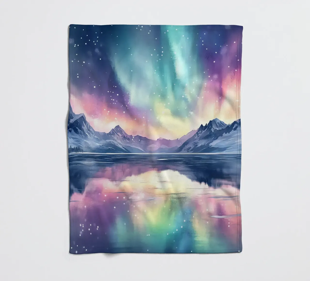 Reflets Polaires: l'aurora boreale ai piedi delle cime coperta in pile da Théïa's Fantasia World