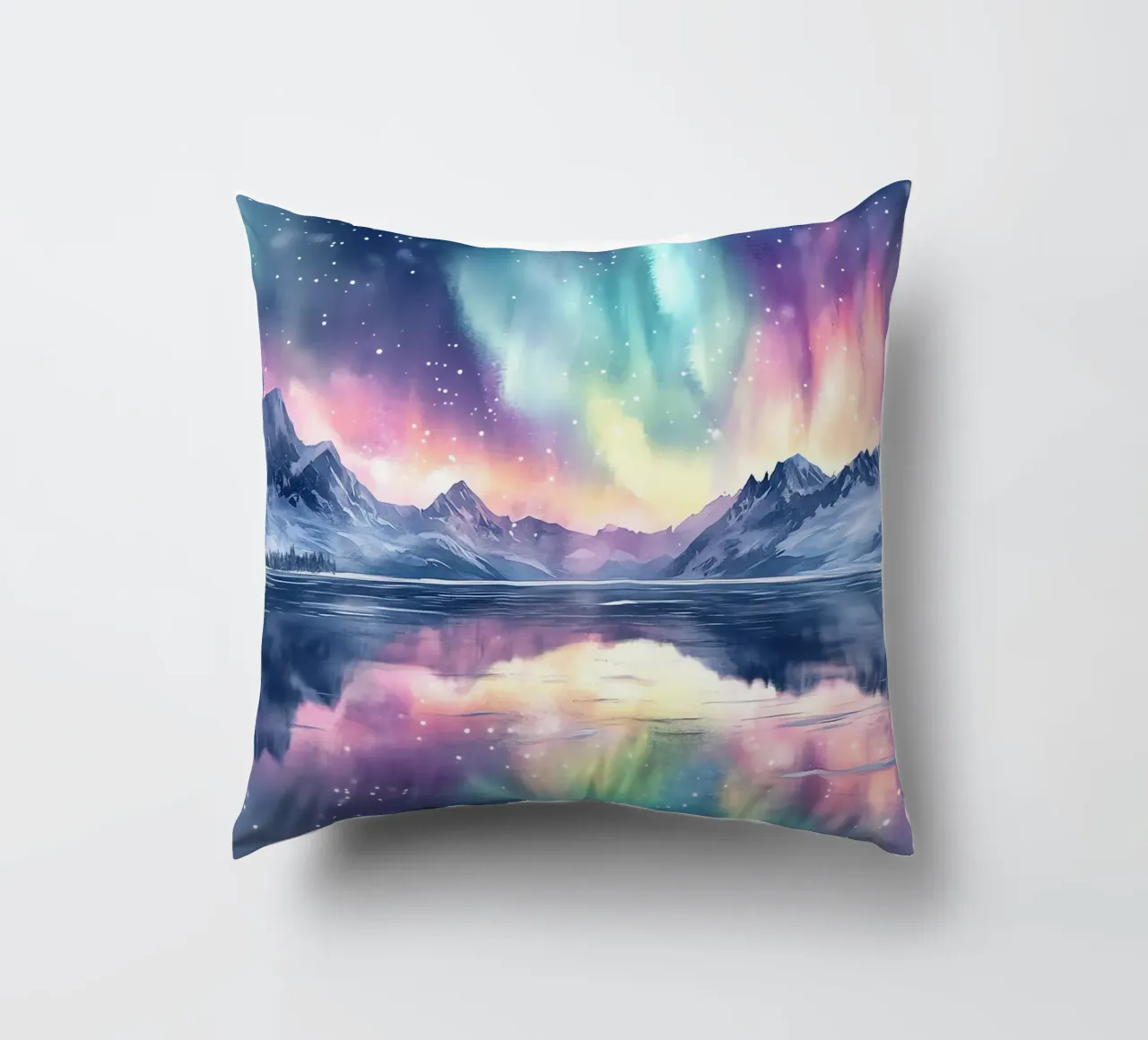 Reflets Polaires: l'aurora boreale ai piedi delle cime cuscino da Théïa's Fantasia World