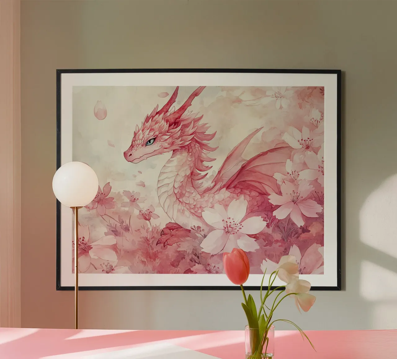 Floralys: Der rosa Drache im Königreich der Blumen Hahnemühle von Théïa's Fantasia World