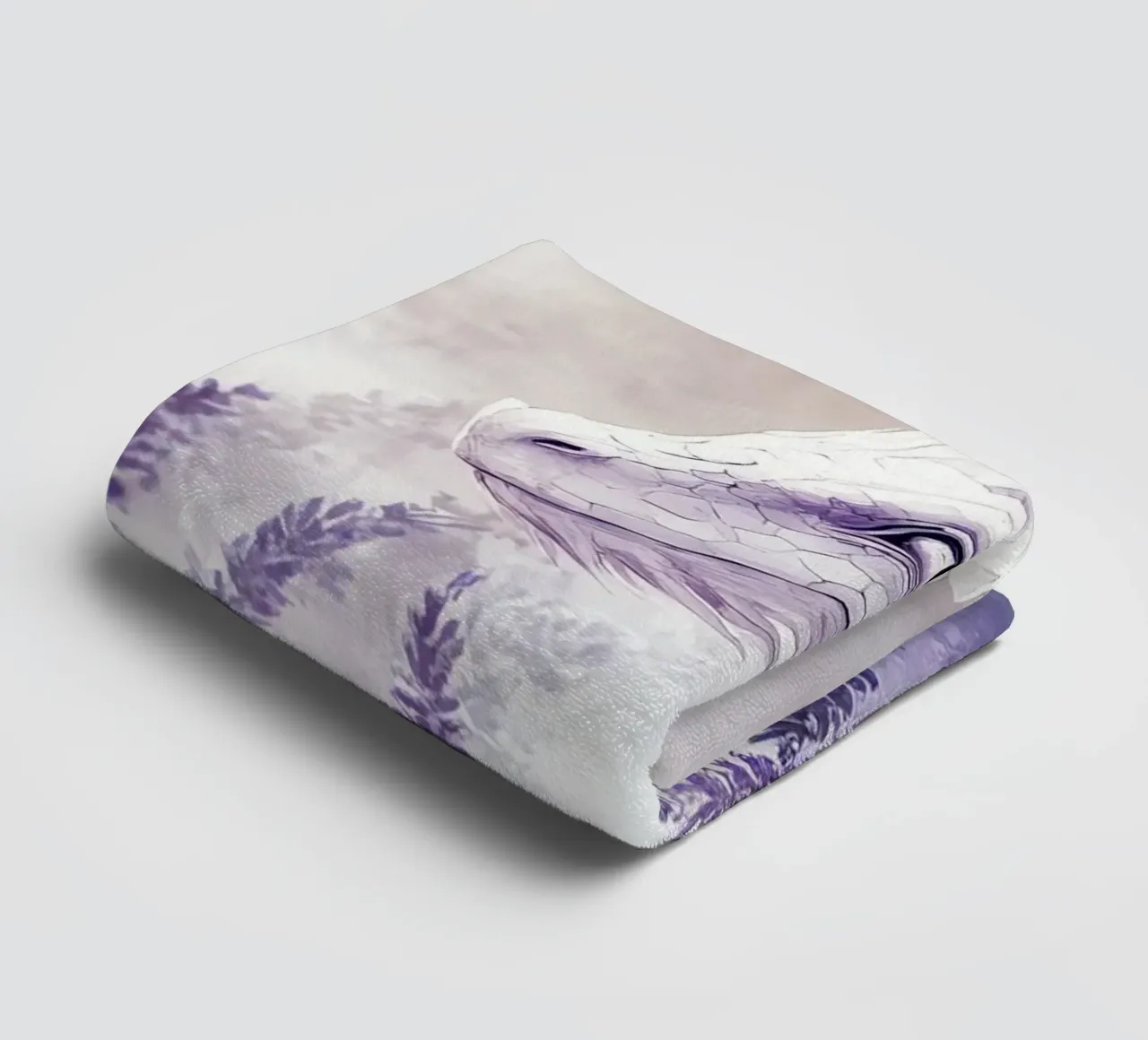 Dragon Lavande : Protecteur des Champs Sacrés serviette de bain de Théïa's Fantasia World