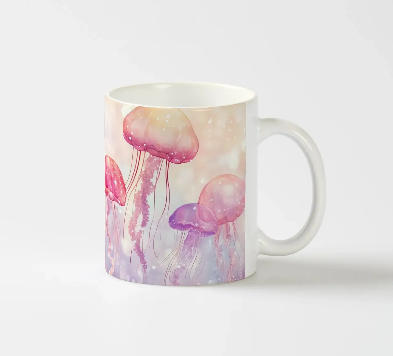 Medusa incantata : Balletto rosa e viola tazza in ceramica da Théïa's Fantasia World