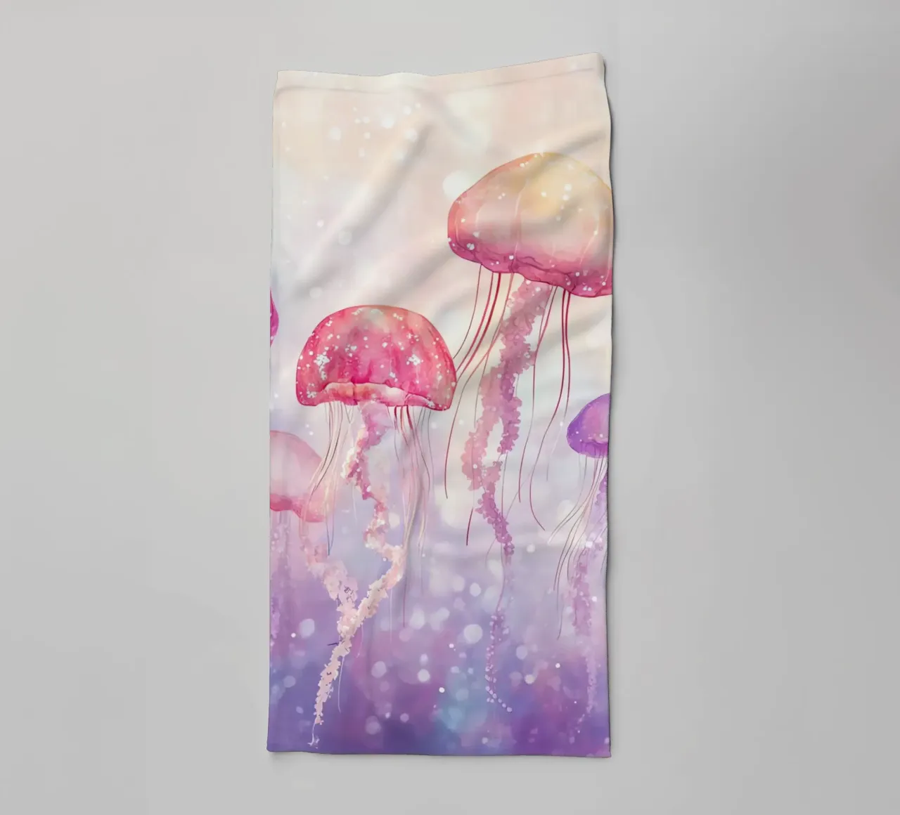 Méduses Enchantées : Ballet Rose et Violet serviette de bain de Théïa's Fantasia World