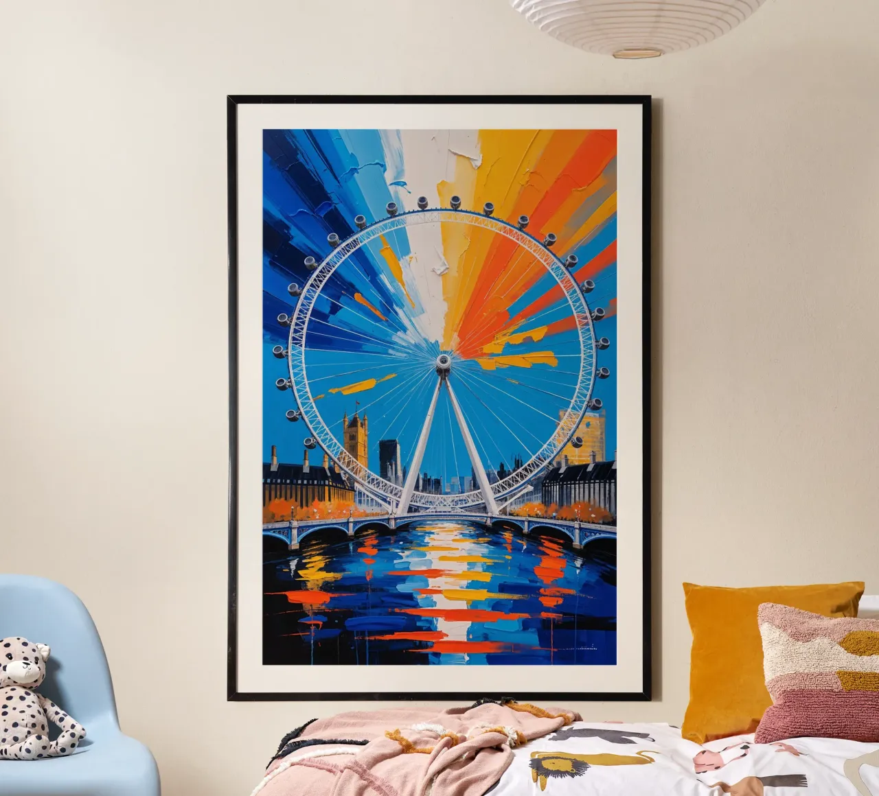 London Eye with Reflections poster da AlbertKlee