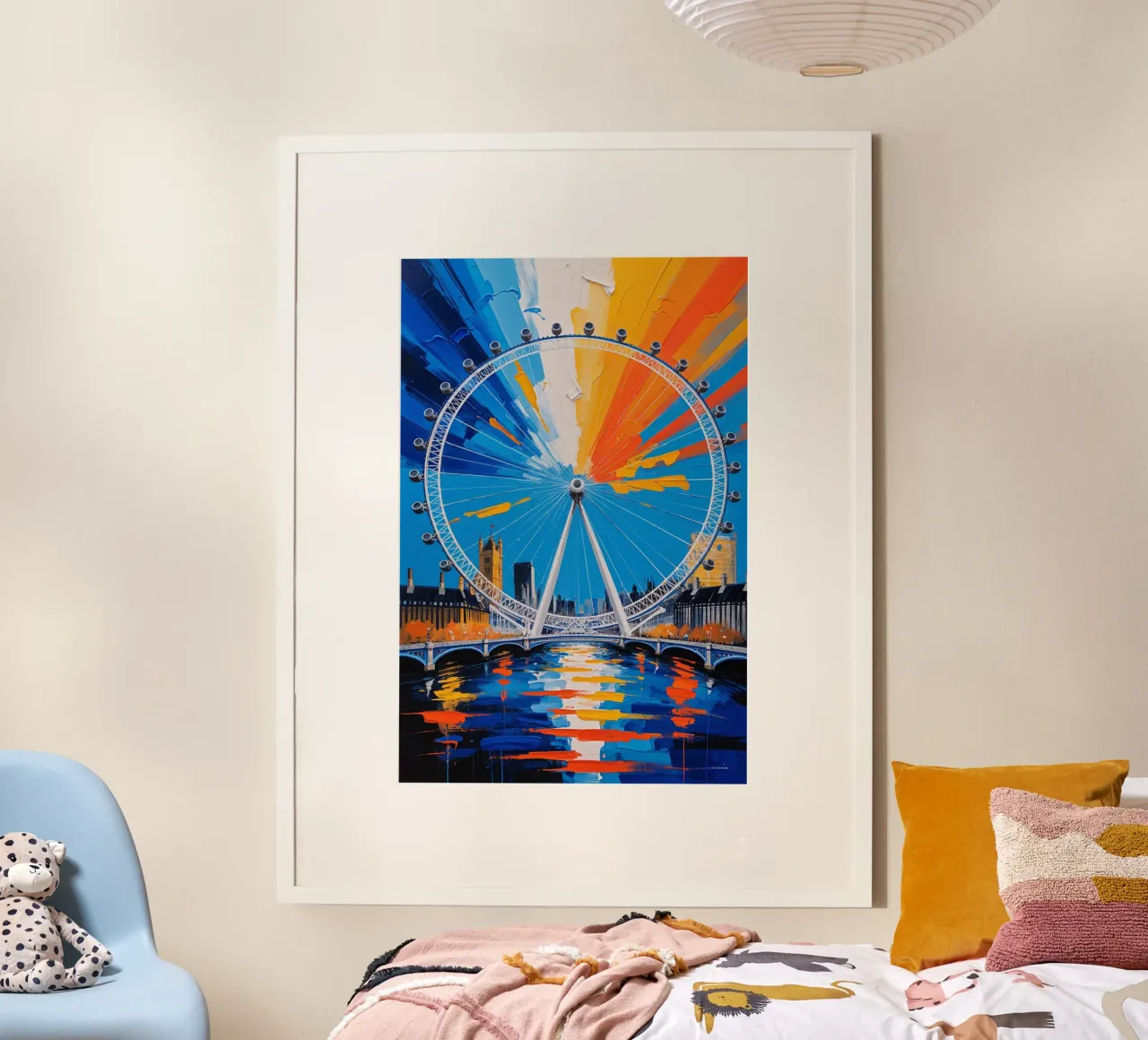 London Eye with Reflections poster da AlbertKlee