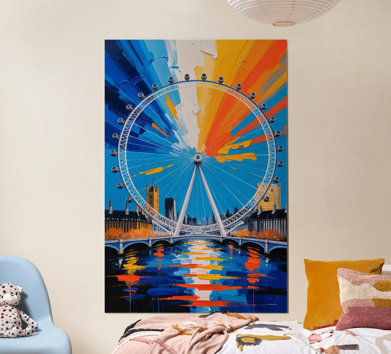London Eye with Reflections poster da AlbertKlee