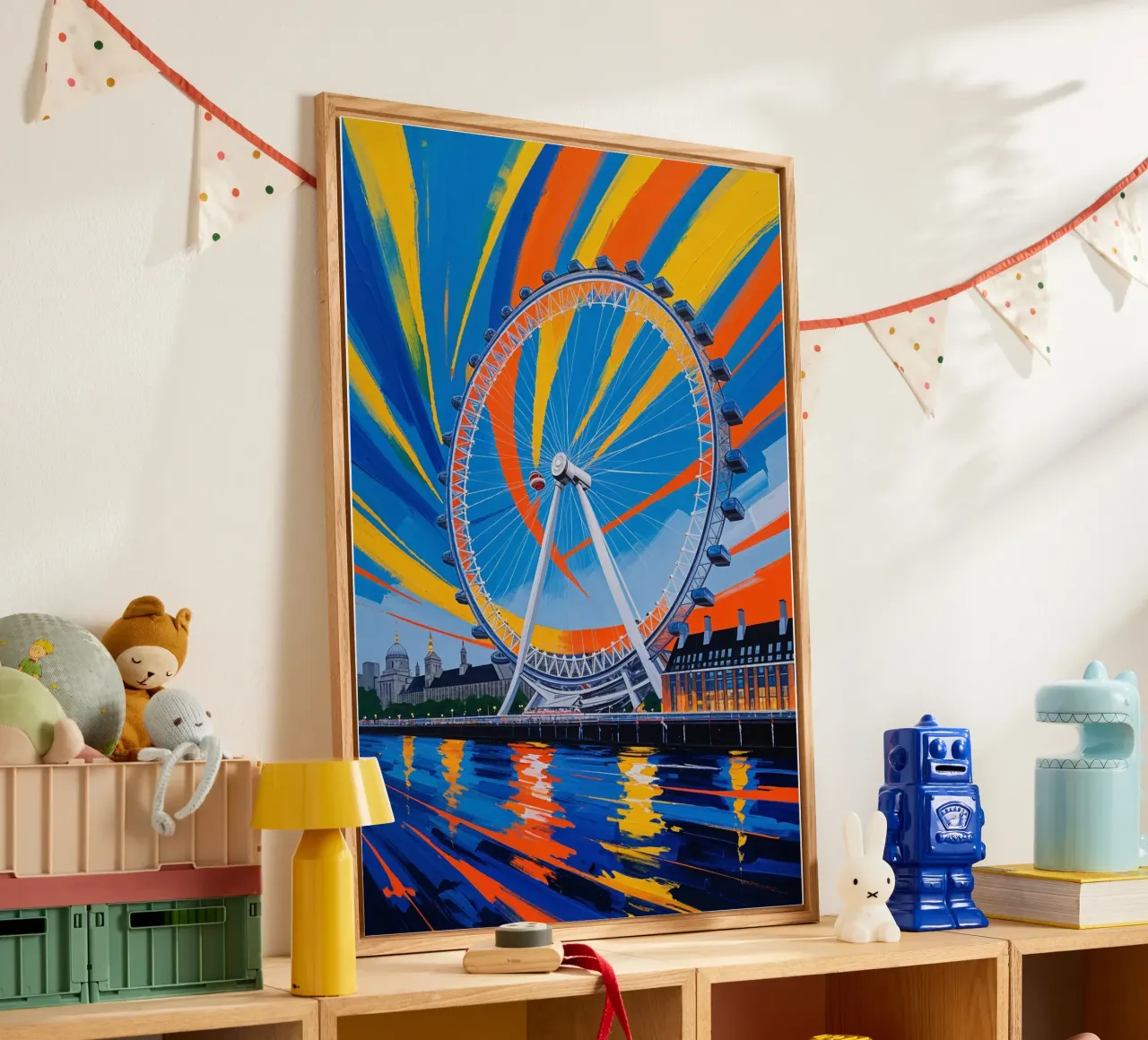 Abstract Artwork of the London Eye in Full Motion plexiglass da AlbertKlee