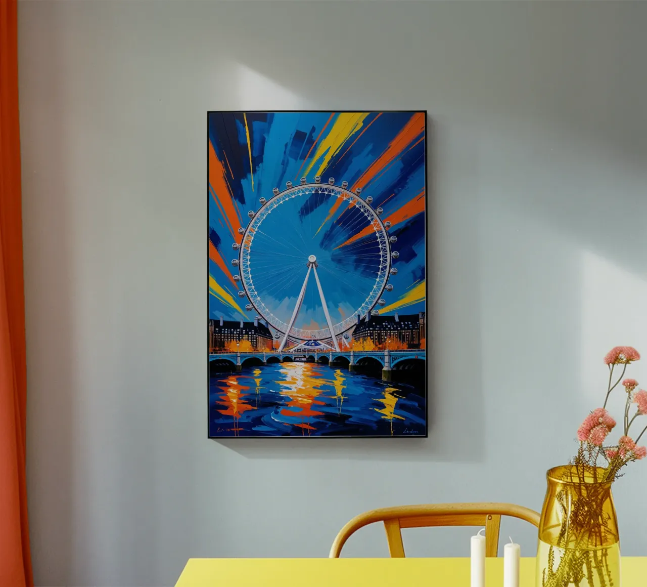 Abstract Expressionist Depiction of the London Eye plexiglass da AlbertKlee