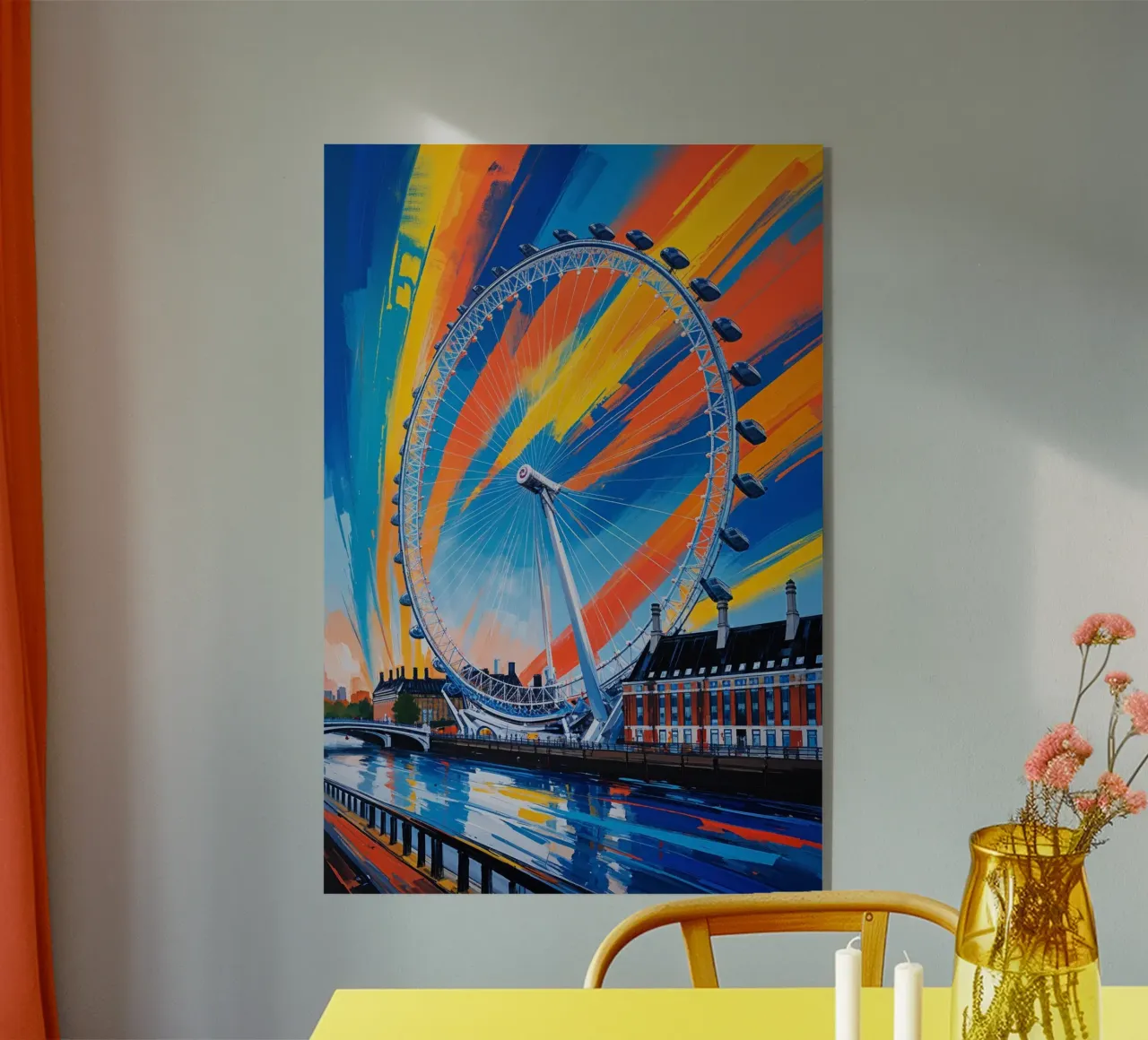 London Eye in Colorful Motion plexiglass da AlbertKlee