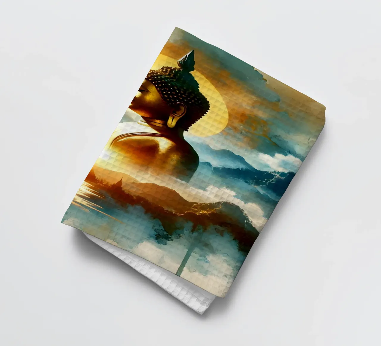 Buddha - Aquarell-Stil canovaccio da cucina da spiritual