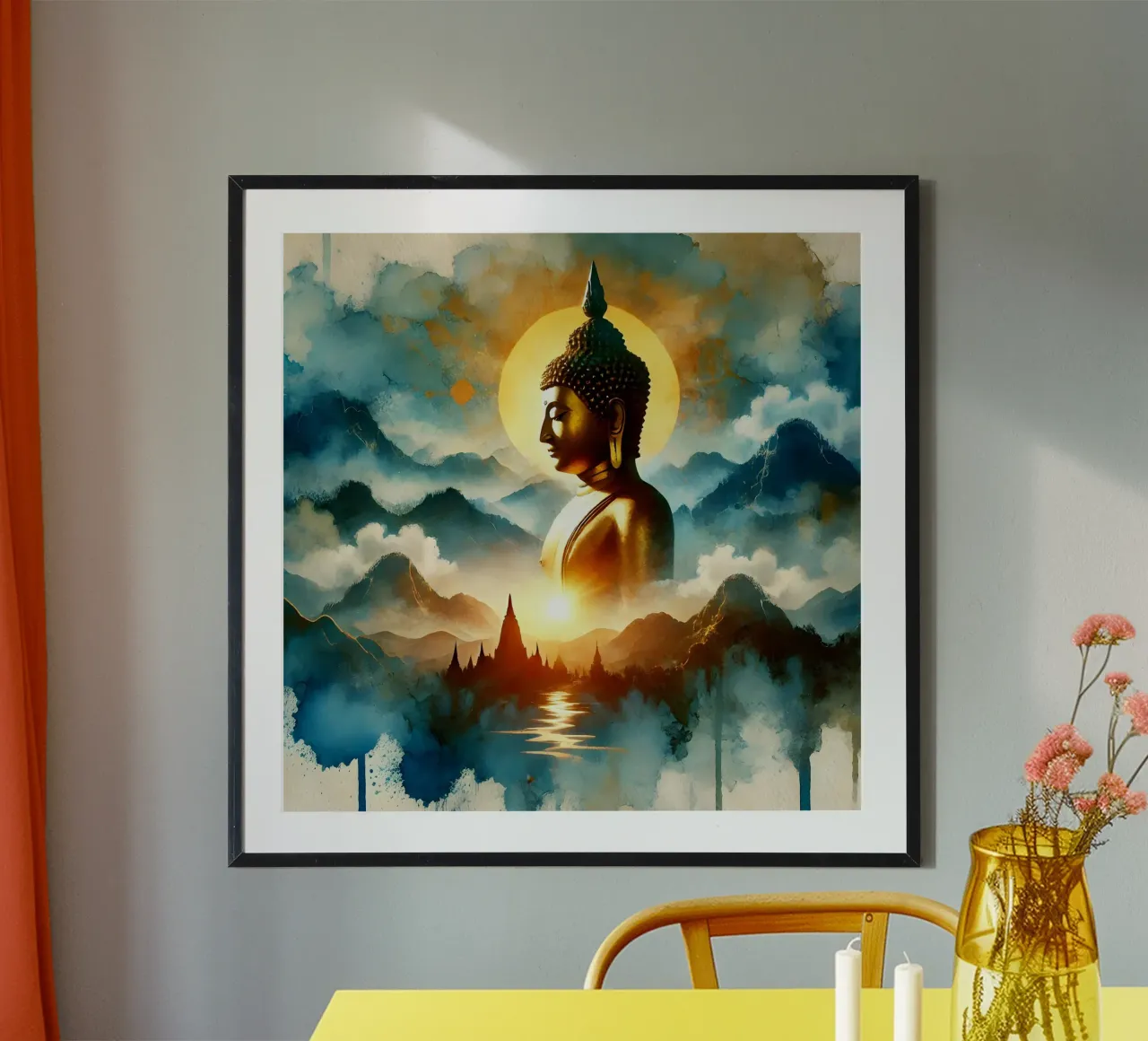 Buddha - Aquarell-Stil carta hahnemühle da spiritual