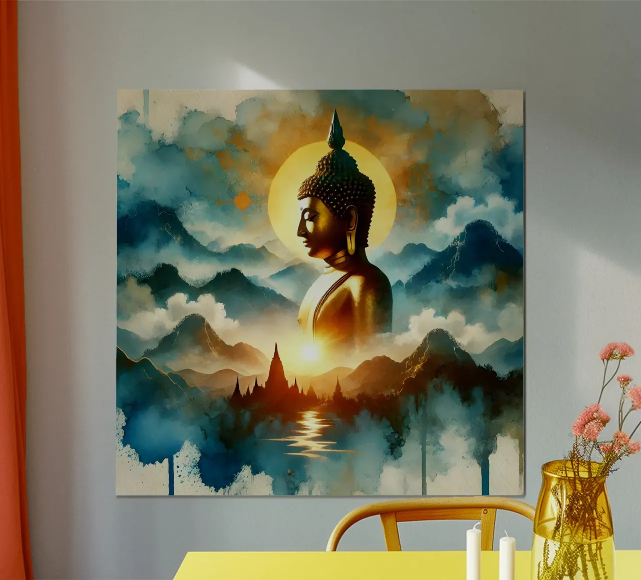 Buddha - Aquarell-Stil carta hahnemühle da spiritual