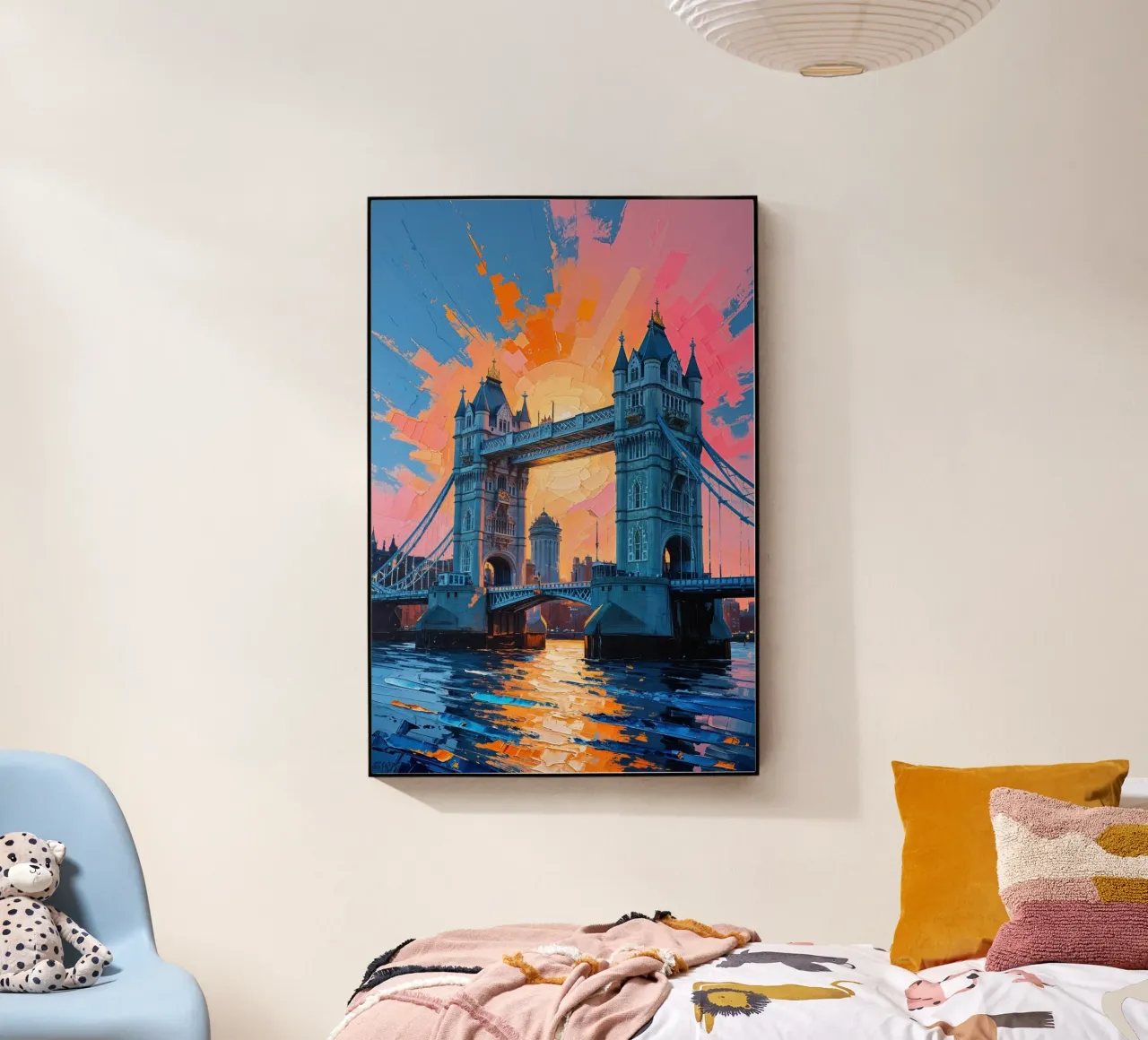 Golden Glow of Tower Bridge at Sunset plexiglass da AlbertKlee