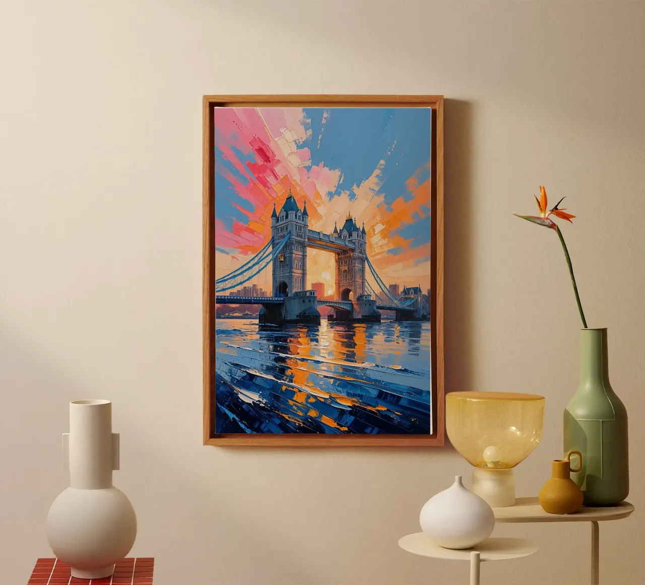 Radiant Evening at Tower Bridge tela da AlbertKlee