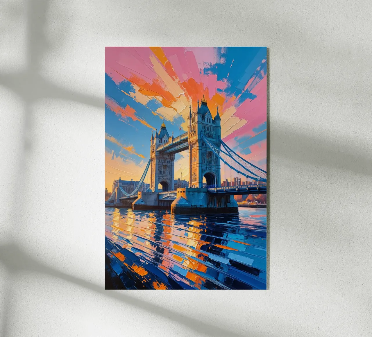Morning Glow at Tower Bridge metacrilato de AlbertKlee