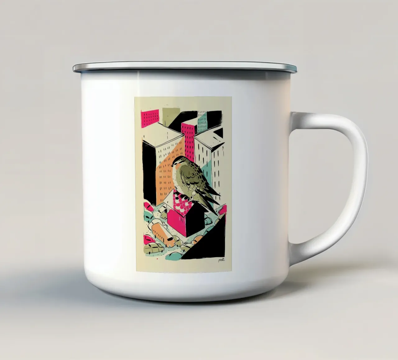Giants Birdy tazza in smalto da Pietari Posti