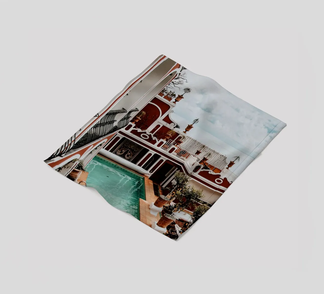 Le Sirenuse, Positano, Amalfi Coast in Italy, Travel Print coperta in pile da TheTravelClub