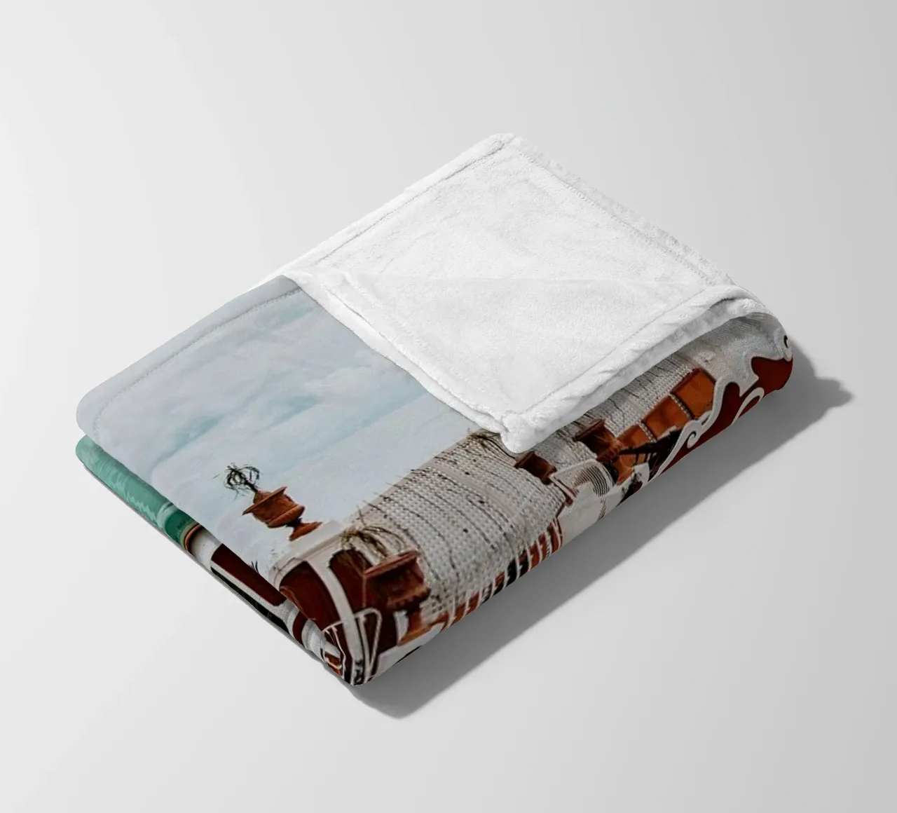 Le Sirenuse, Positano, Amalfi Coast in Italy, Travel Print coperta in pile da TheTravelClub