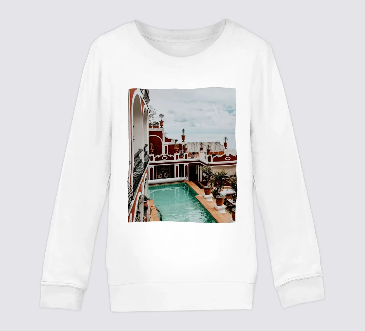 Le Sirenuse, Positano, Amalfi Coast in Italy, Travel Print felpa bambino da TheTravelClub