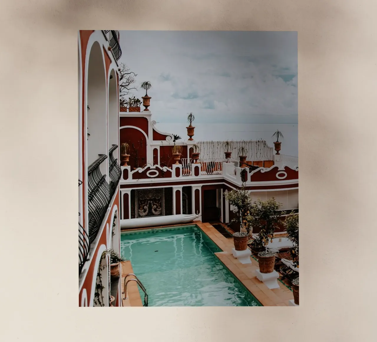 Le Sirenuse, Positano, Amalfi Coast in Italy, Travel Print pellicola backlit da TheTravelClub