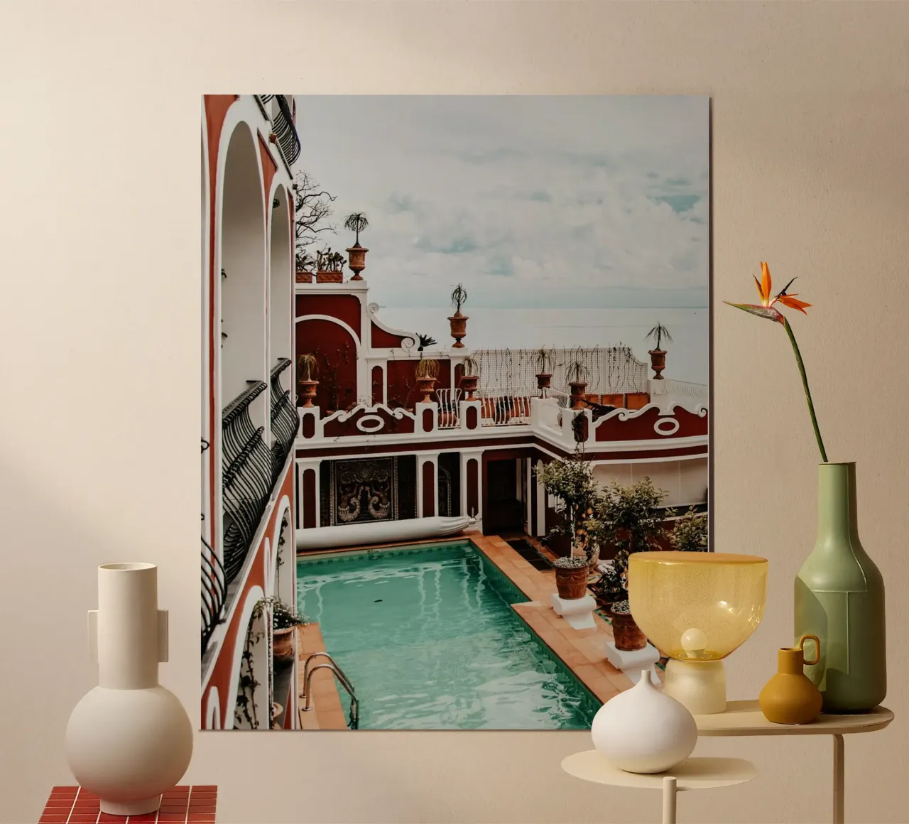 Le Sirenuse, Positano, Amalfi Coast in Italy, Travel Print carta hahnemühle da TheTravelClub