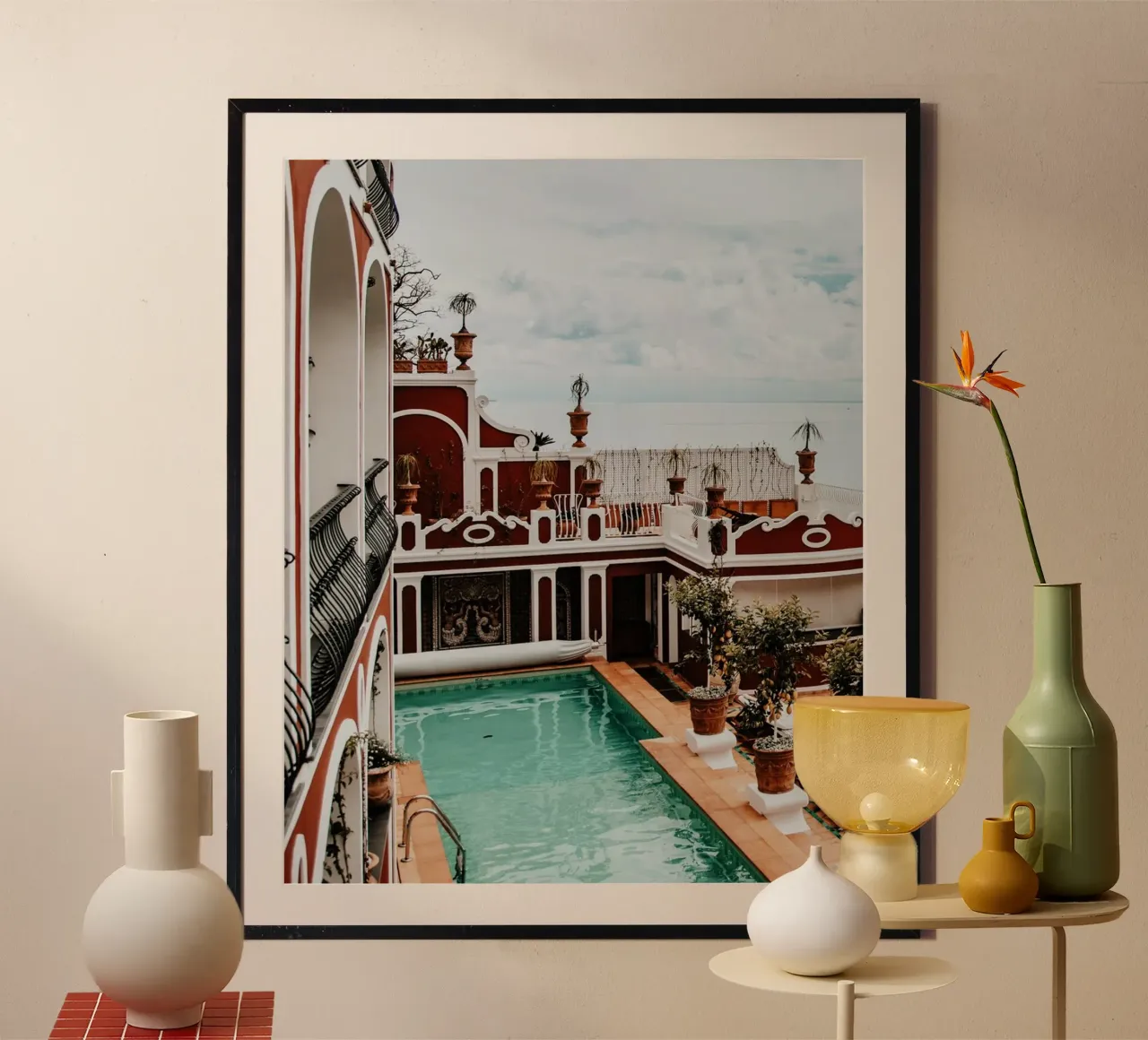Le Sirenuse, Positano, Amalfi Coast in Italy, Travel Print carta hahnemühle da TheTravelClub