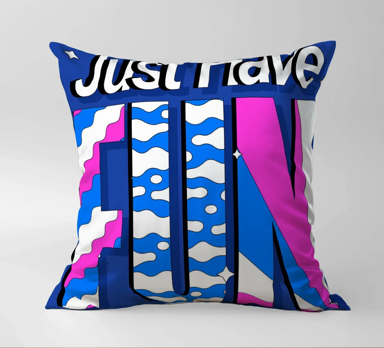 Just Have FUN cuscino da Mat Voyce