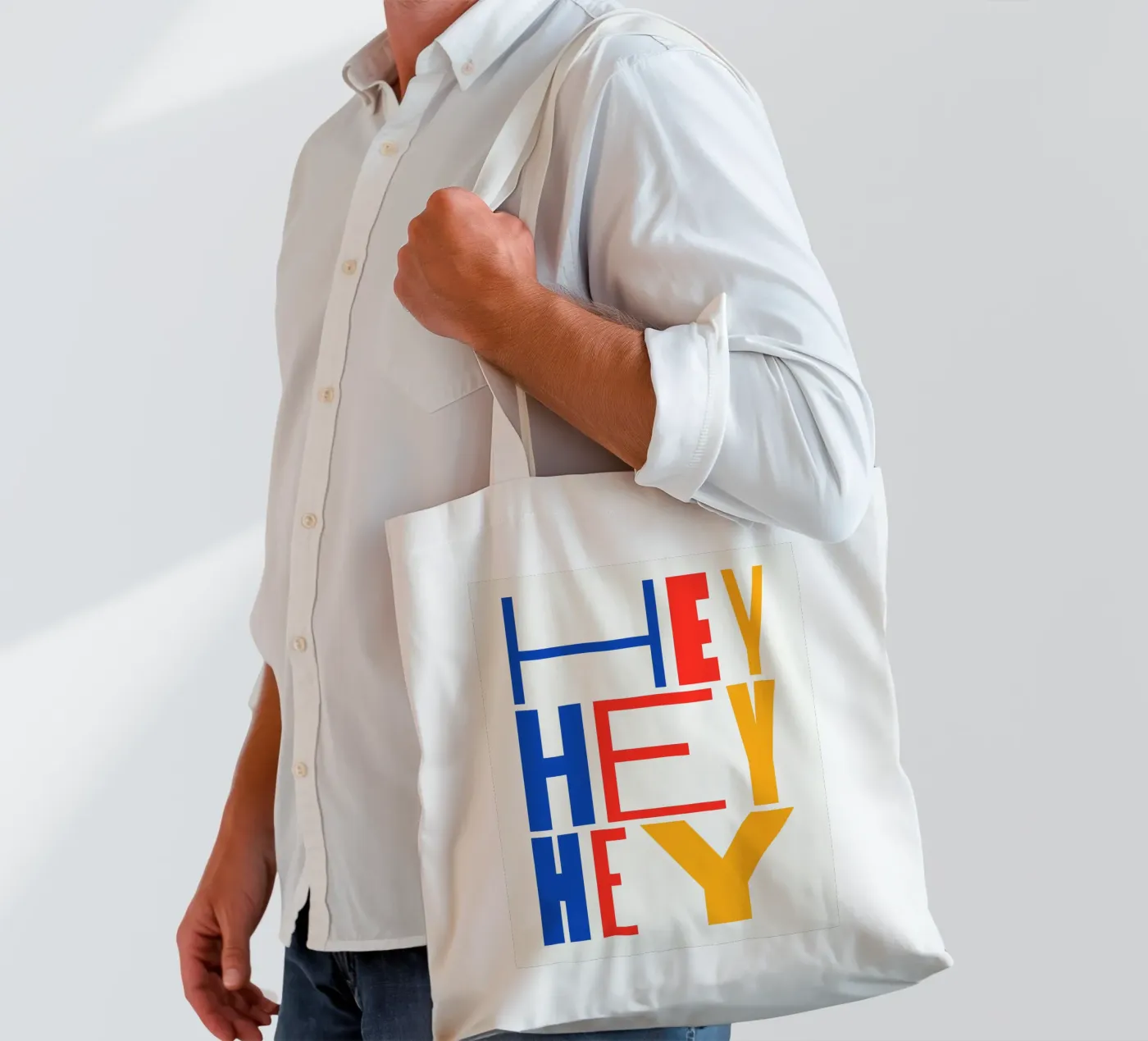 HEY tote bag by Mat Voyce
