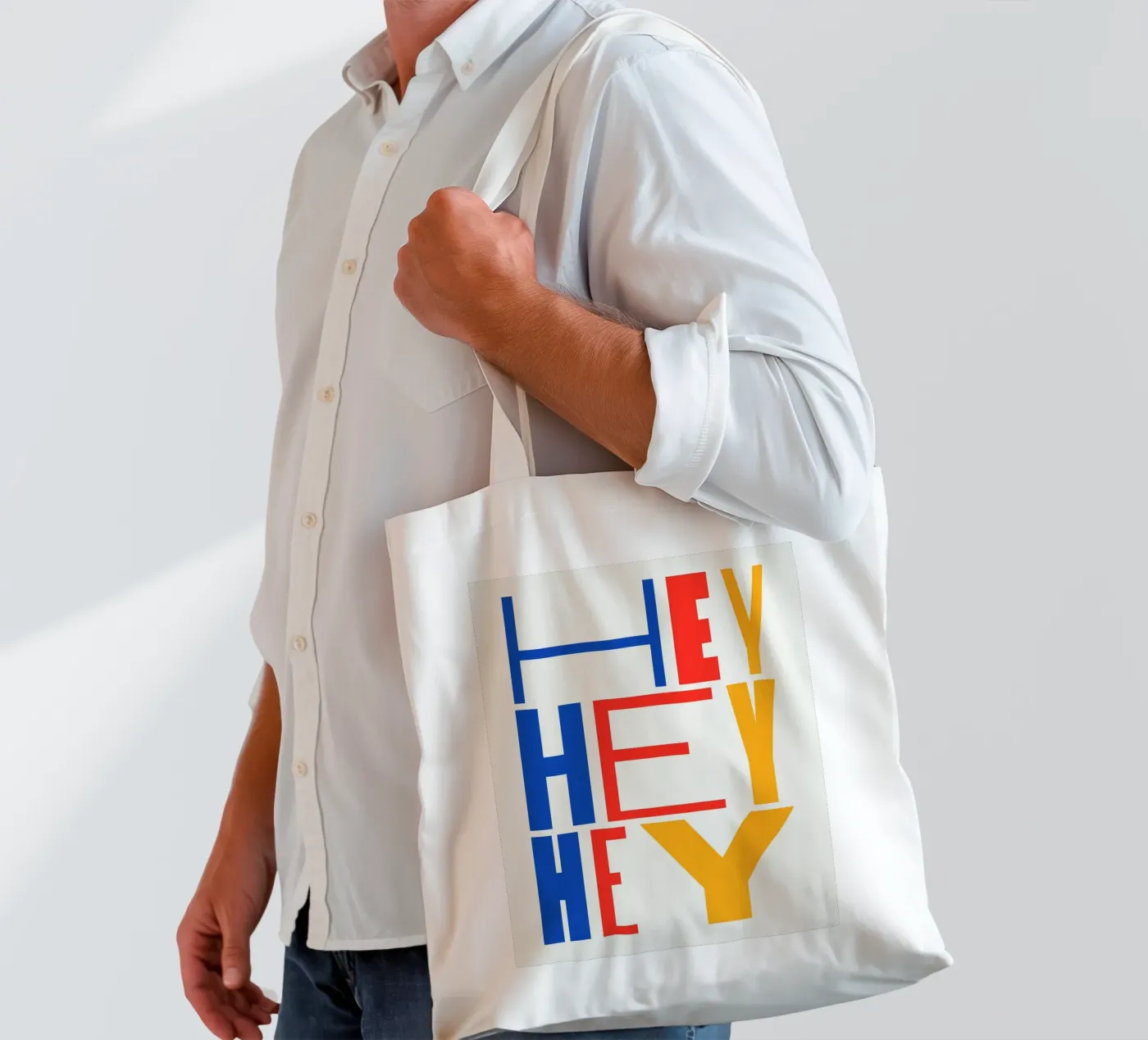 HEY tote bag by Mat Voyce