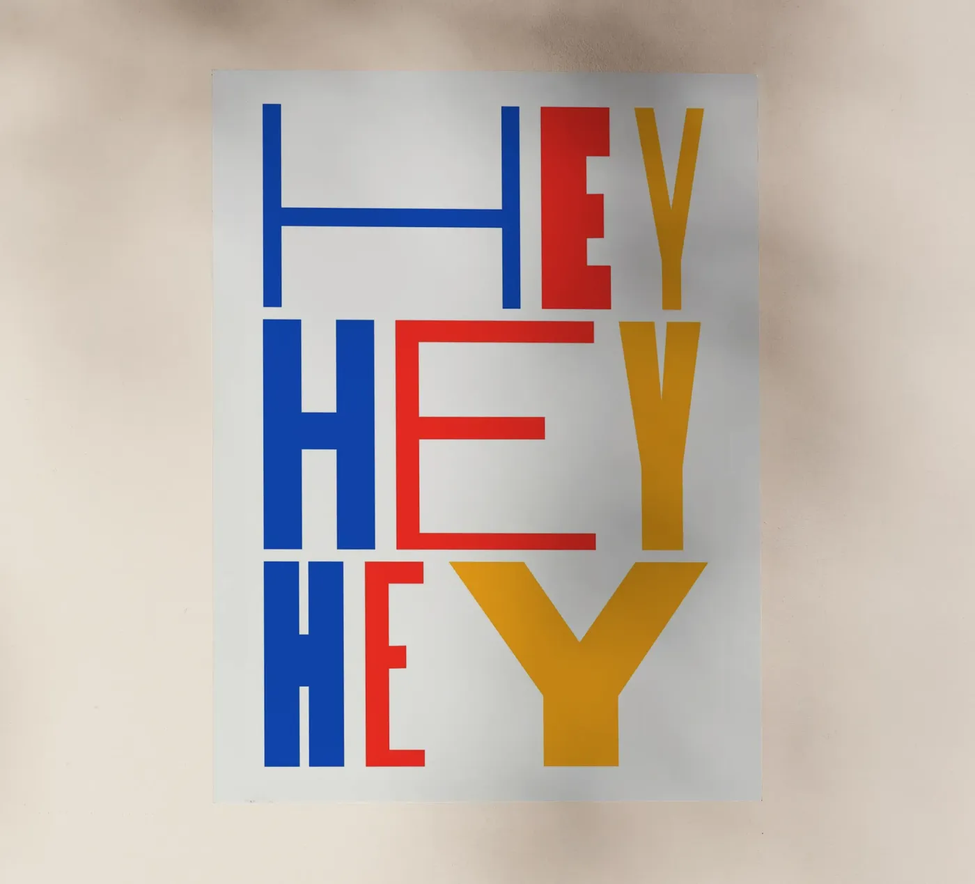 HEY pellicola backlit da Mat Voyce