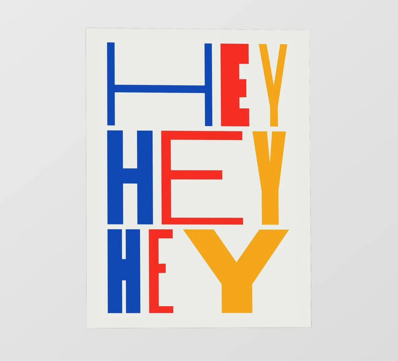 HEY pellicola backlit da Mat Voyce