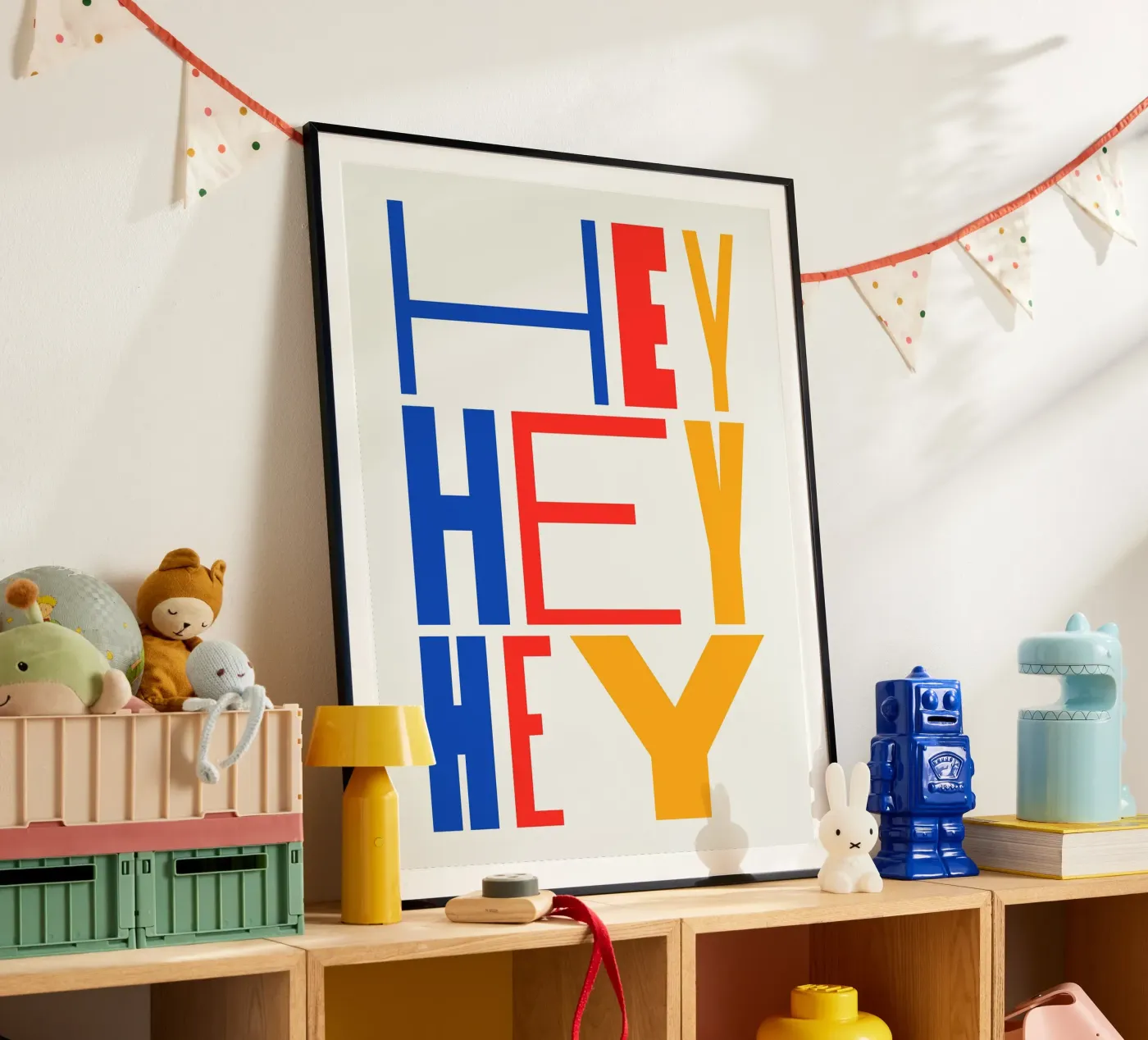 HEY poster van Mat Voyce