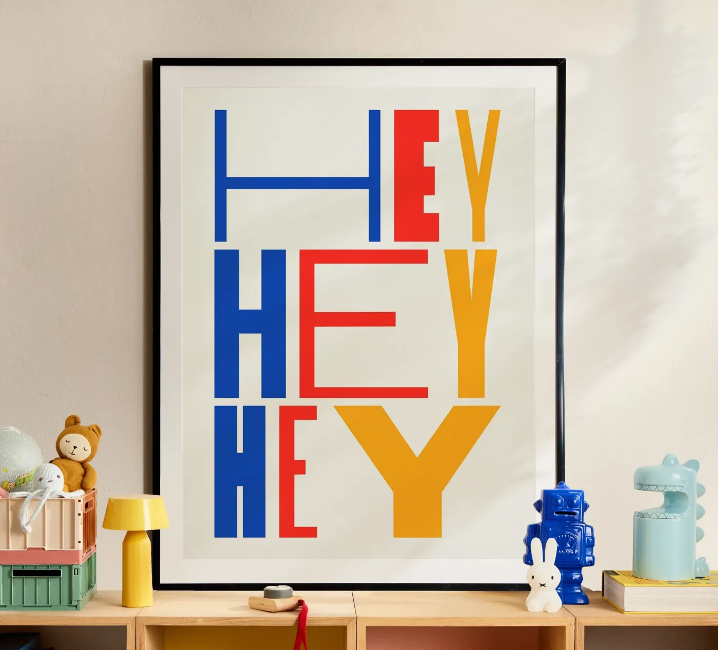 HEY poster van Mat Voyce