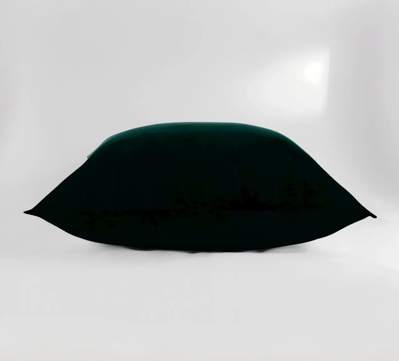 Stampa d'arte astratta a gradi verde smeraldo profondo cuscino da kookiepixel