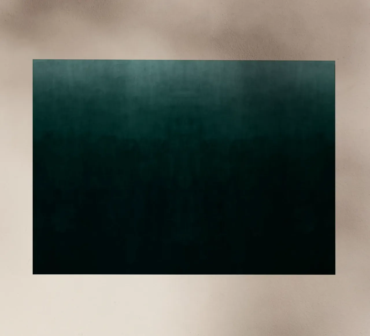 Diep smaragdgroen kleurverloop abstracte kunstdruk backlit folie van kookiepixel