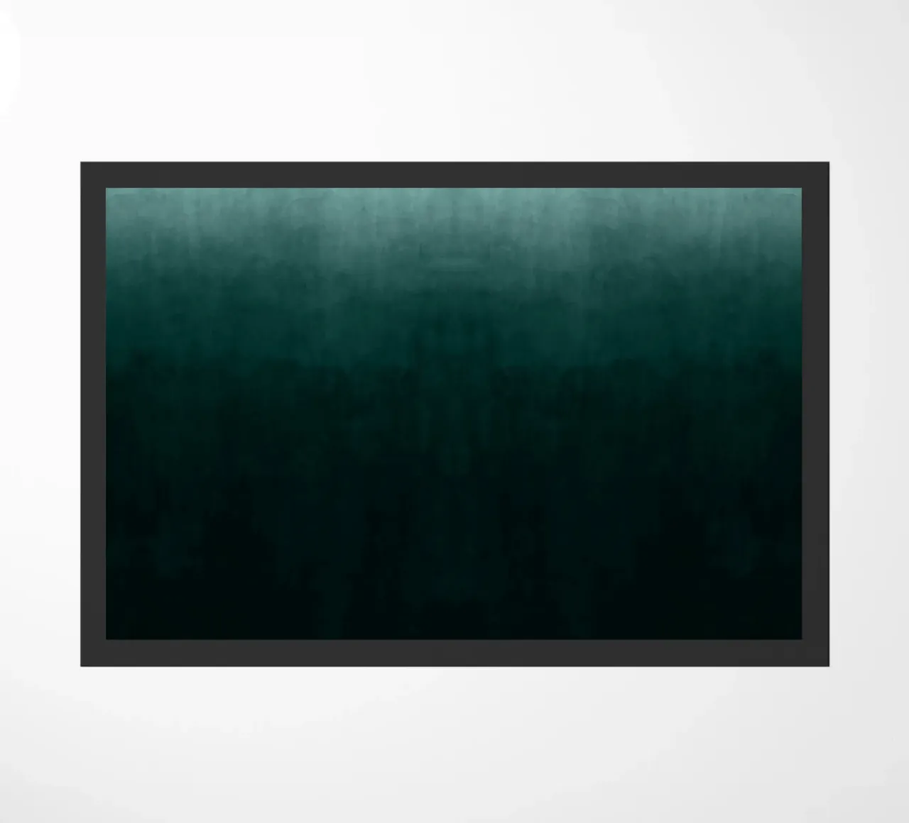 Stampa d'arte astratta a gradi verde smeraldo profondo zerbino da kookiepixel