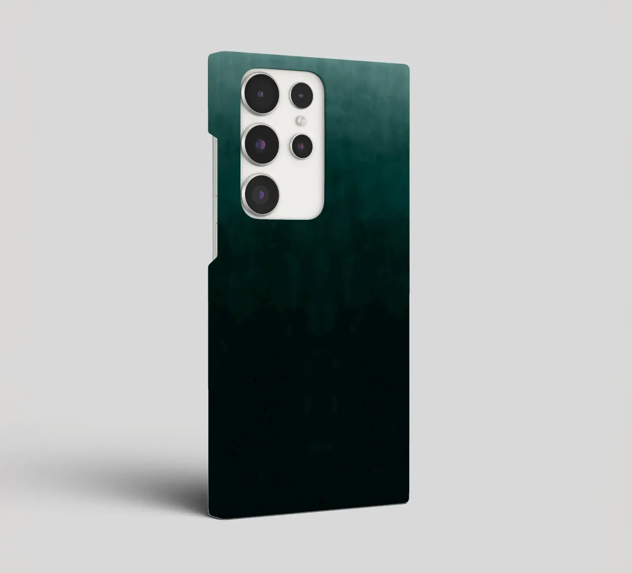 Diep smaragdgroen kleurverloop abstracte kunstdruk samsung hoesje van kookiepixel