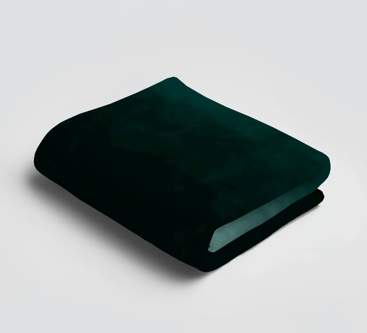 Impression d'art abstrait dégradé vert émeraude profond serviette de bain de kookiepixel