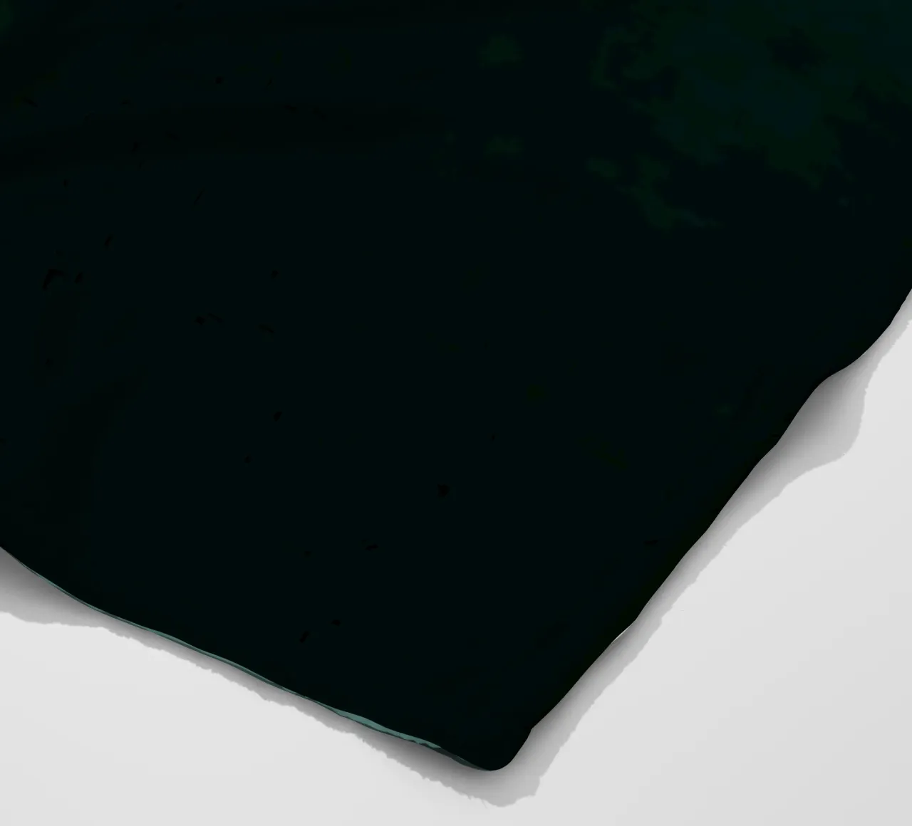 Diep smaragdgroen kleurverloop abstracte kunstdruk fleecedeken van kookiepixel