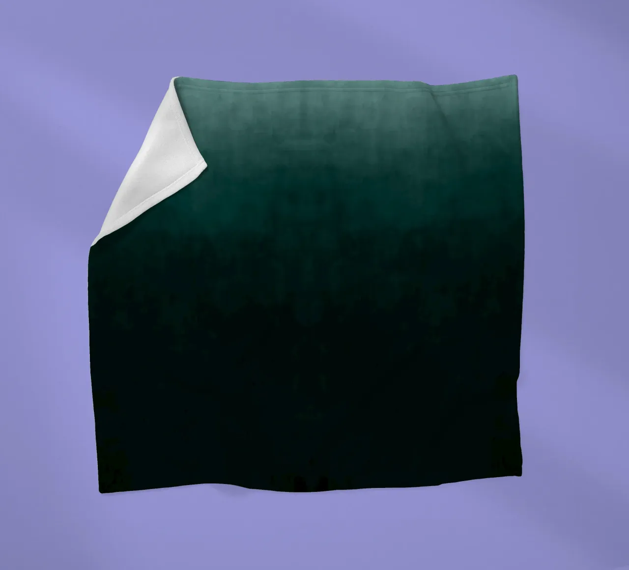 Deep Emerald Green Gradient Abstrakter Kunstdruck Fleecedecke von kookiepixel