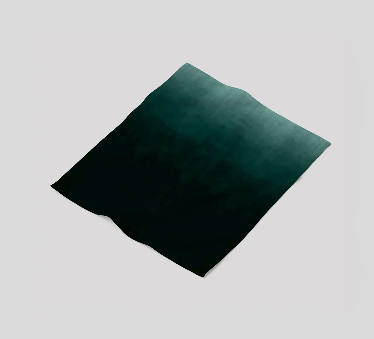 Deep Emerald Green Gradient Abstrakter Kunstdruck Fleecedecke von kookiepixel