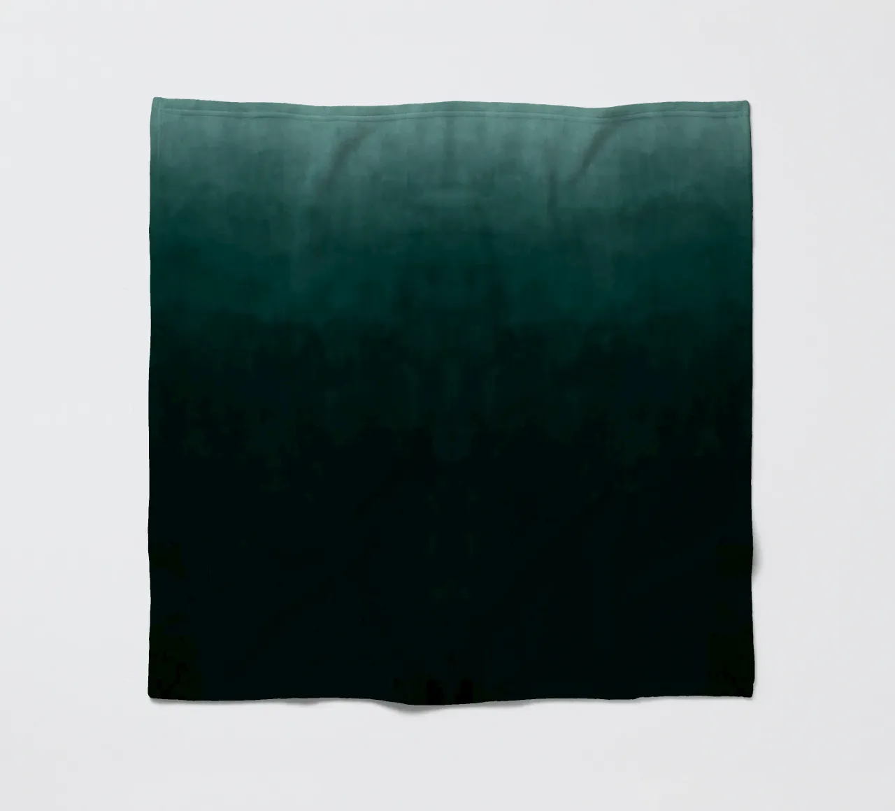 Deep Emerald Green Gradient Abstrakter Kunstdruck Fleecedecke von kookiepixel
