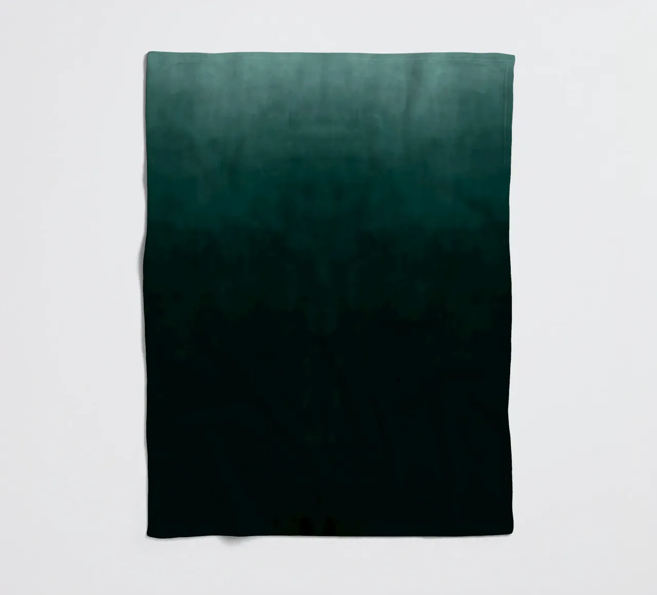 Deep Emerald Green Gradient Abstrakter Kunstdruck Fleecedecke von kookiepixel