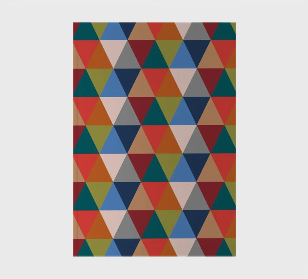 Vibrant Triangles - Colorful Geometric Pattern Print notebook by kookiepixel