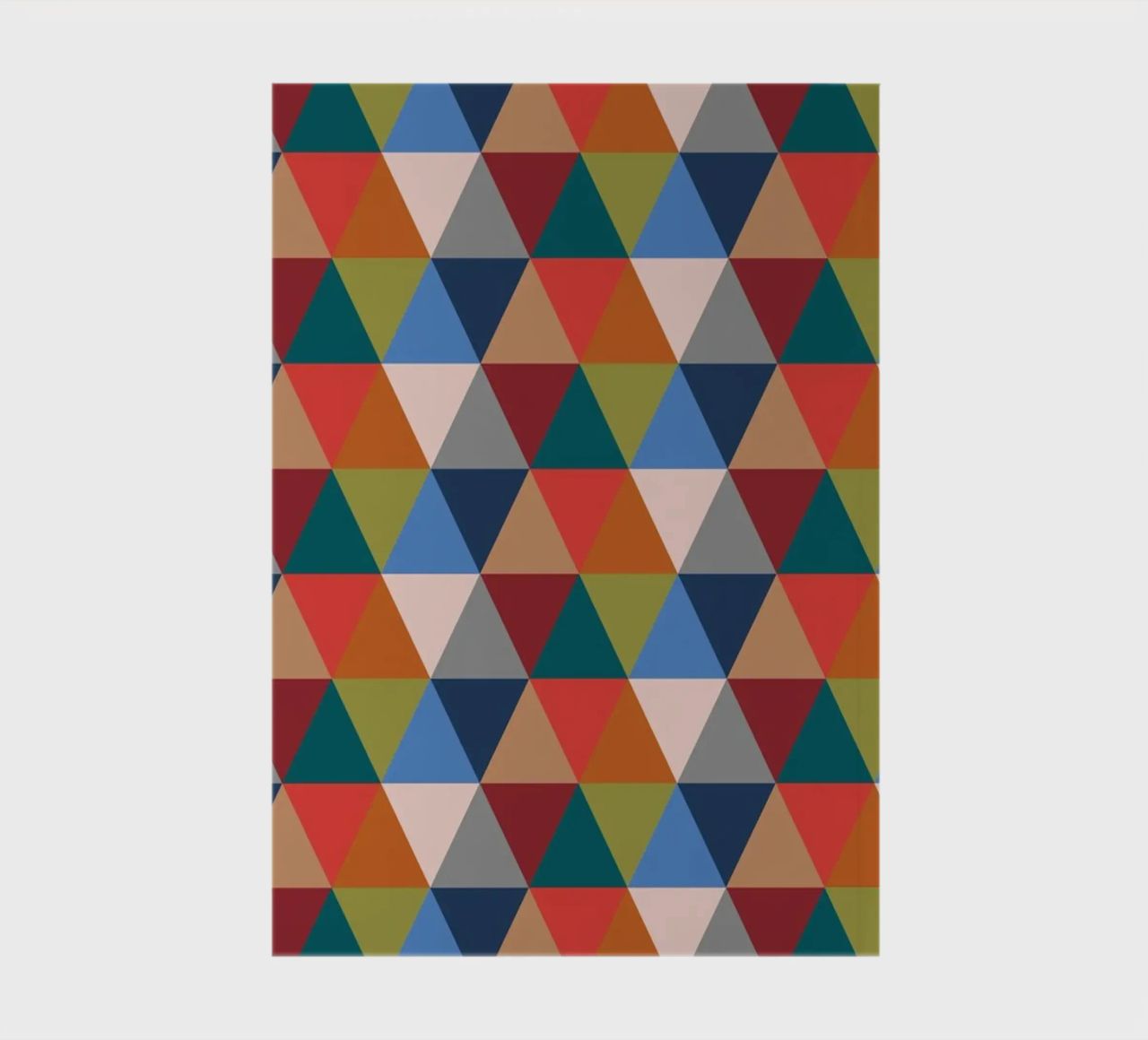 Vibrant Triangles - Colorful Geometric Pattern Print notebook by kookiepixel