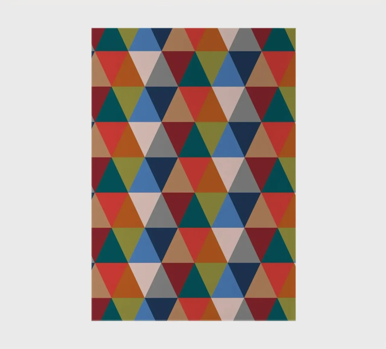 Vibrant Triangles - Colorful Geometric Pattern Print notebook by kookiepixel