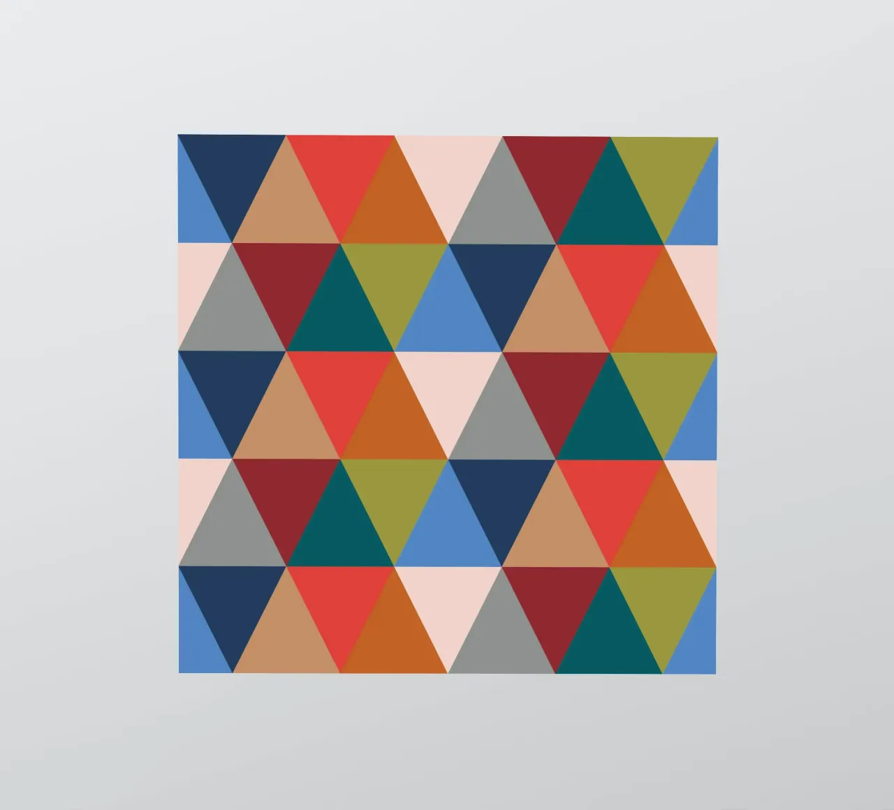 Vibrant Triangles - Colorful Geometric Pattern Print sticker by kookiepixel