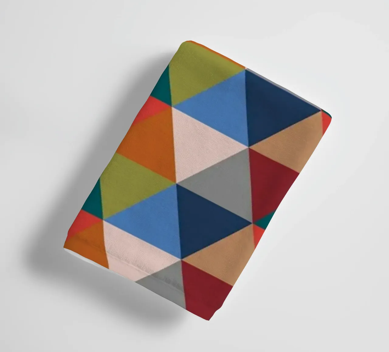 Vibrant Triangles - Colorful Geometric Pattern Print towel by kookiepixel
