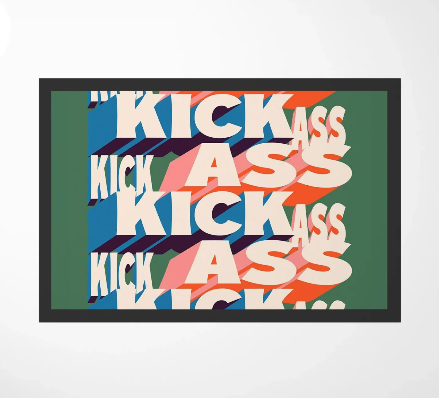 KICK ASS doormat by Mat Voyce